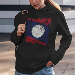 Laos Flag Hoodie