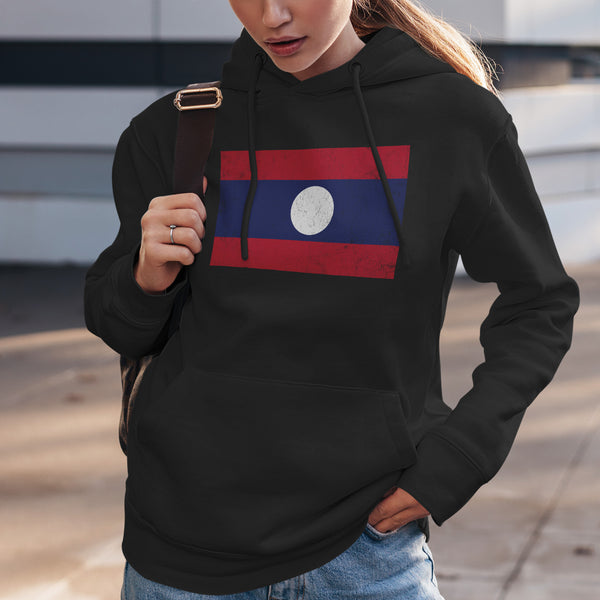 Laos Flag Hoodie