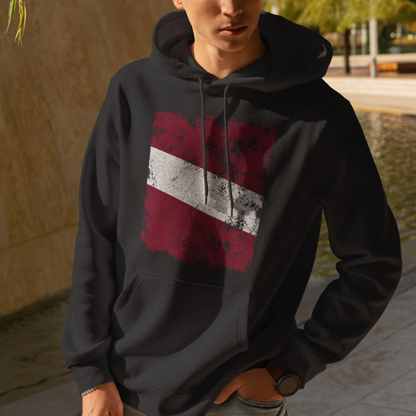 Latvia Flag Hoodie