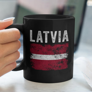 Latvia Flag Mug