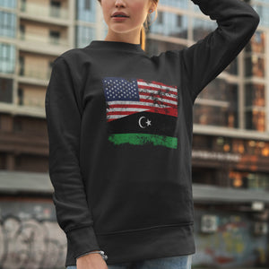 Libya USA Flag Sweatshirt