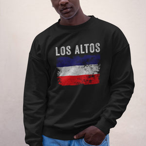Los Altos Flag Distressed Los Altos Flag Sweatshirt