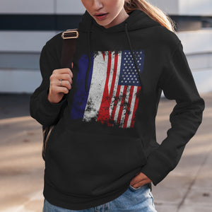 Los Altos USA Flag - Half American Hoodie