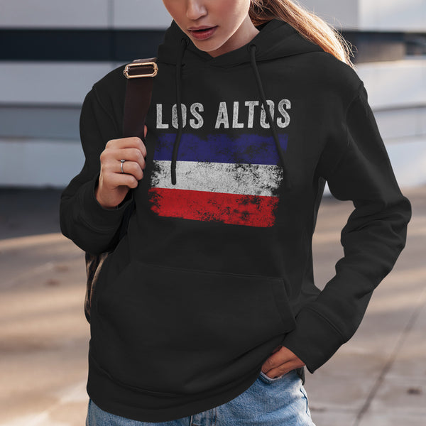 Los Altos Flag Distressed Los Altos Flag Hoodie