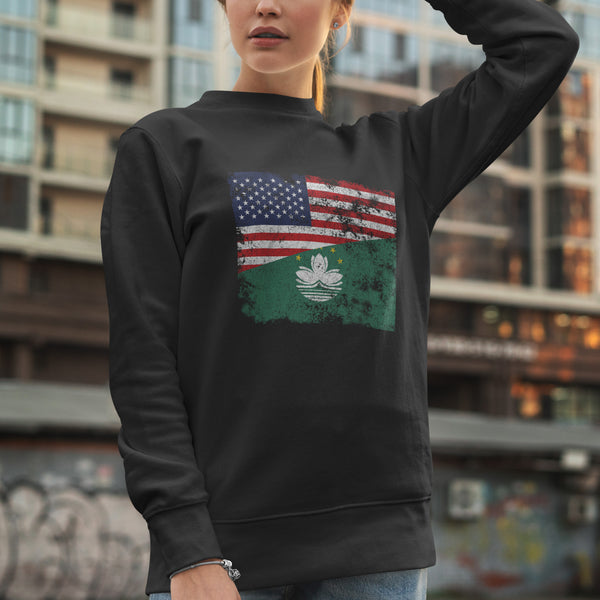Macau USA Flag Sweatshirt
