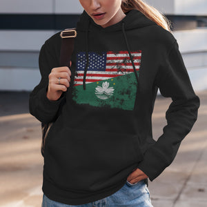 Macau USA Flag Hoodie