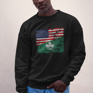 Macau USA Flag Sweatshirt