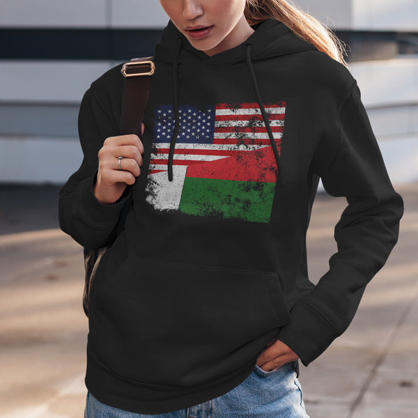 Madagascar USA Flag Hoodie