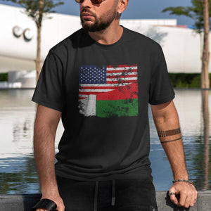 Madagascar USA Flag T-Shirt