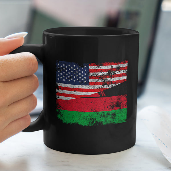 Malawi USA Flag Mug