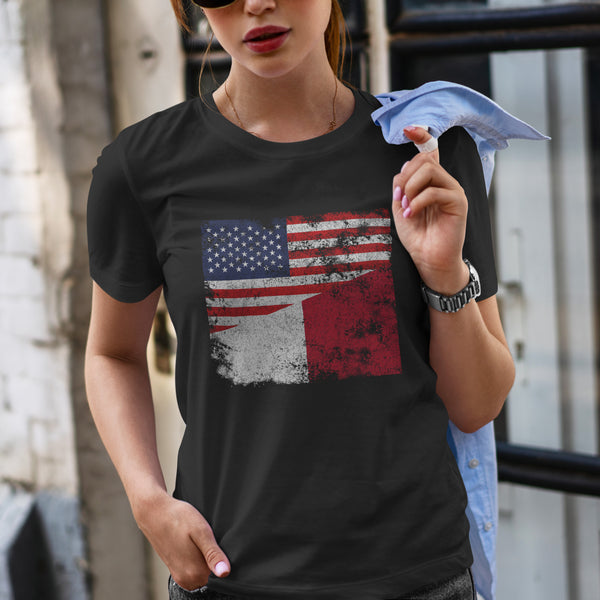 Malta USA Flag T-Shirt