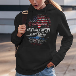 American Grown Mari Roots Flag Hoodie