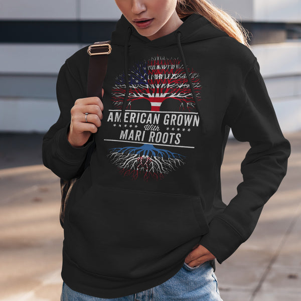 American Grown Mari Roots Flag Hoodie