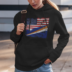 Marshall Islands USA Flag Hoodie