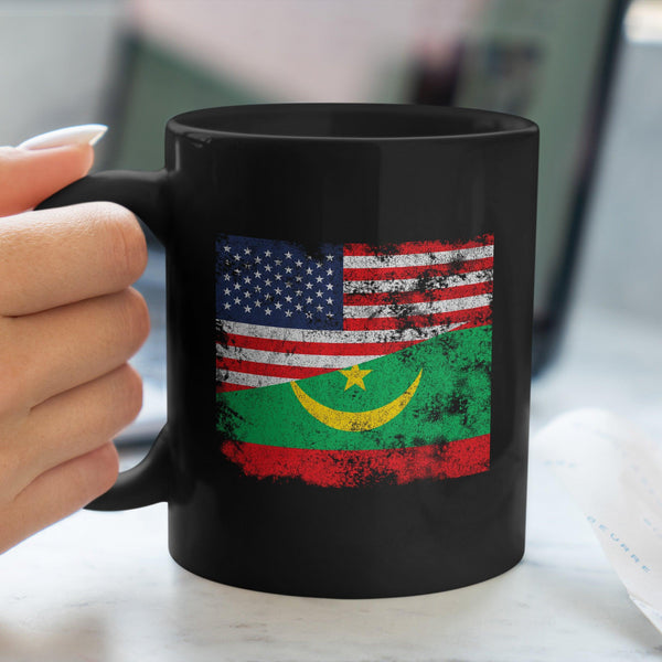 Mauritania USA Flag Mug