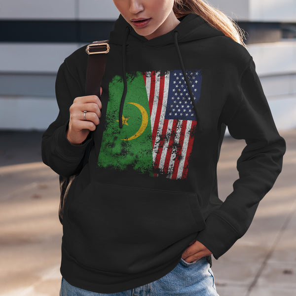 Mauritania 1959-2017 USA Flag Hoodie
