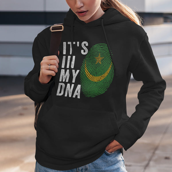 It's In My DNA - Mauritania 1959-2017 Flag Hoodie Black / S