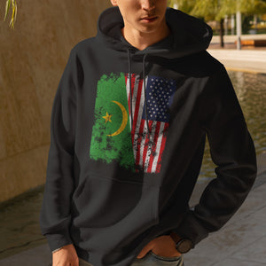 Mauritania 1959-2017 USA Flag Hoodie