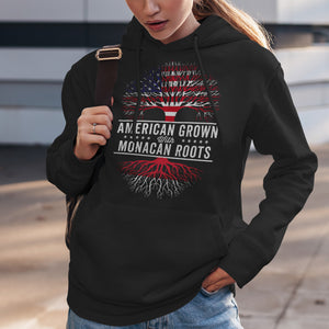 American Grown Monacan Roots Flag Hoodie