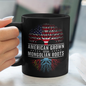 American Grown Mongolian Roots Flag Mug