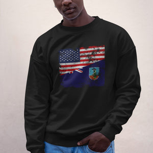 Montserrat USA Flag Sweatshirt