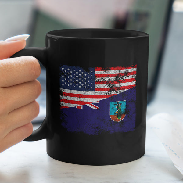 Montserrat USA Flag Mug