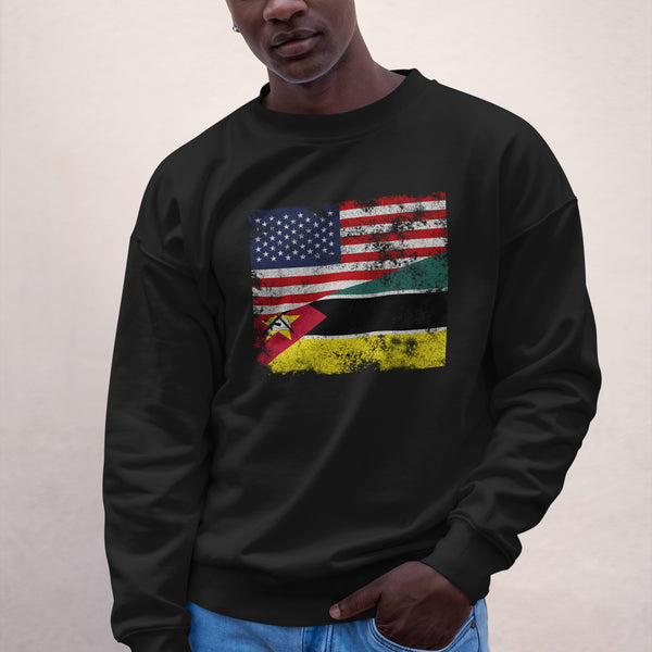 Mozambique USA Flag Sweatshirt