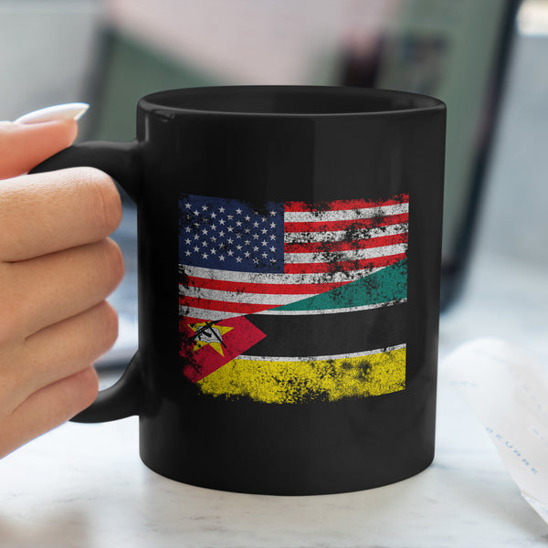 Mozambique USA Flag Mug