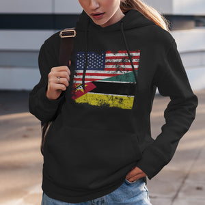 Mozambique USA Flag Hoodie
