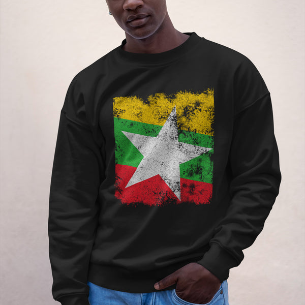 Myanmar Flag Sweatshirt