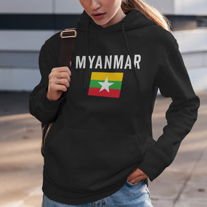 Myanmar Flag Hoodie