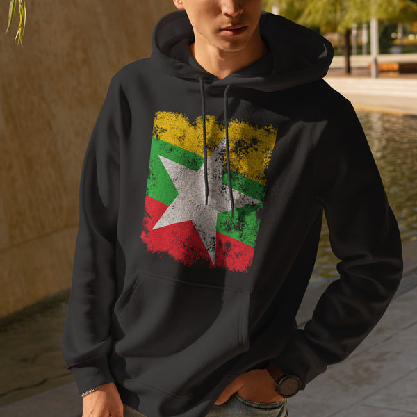 Myanmar Flag Hoodie