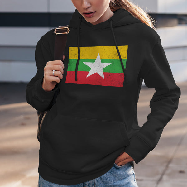 Myanmar Flag Hoodie