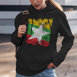 Myanmar Flag Hoodie