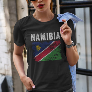 Namibia Flag Distressed - Namibian Flag T-Shirt