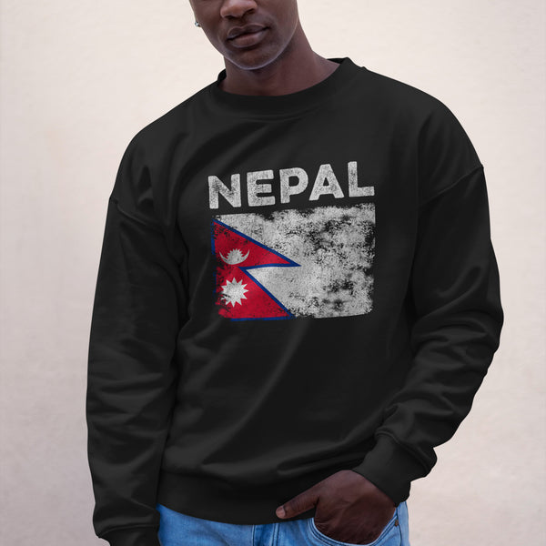 Nepal Flag Sweatshirt