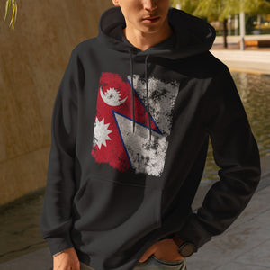 Nepal Flag Hoodie