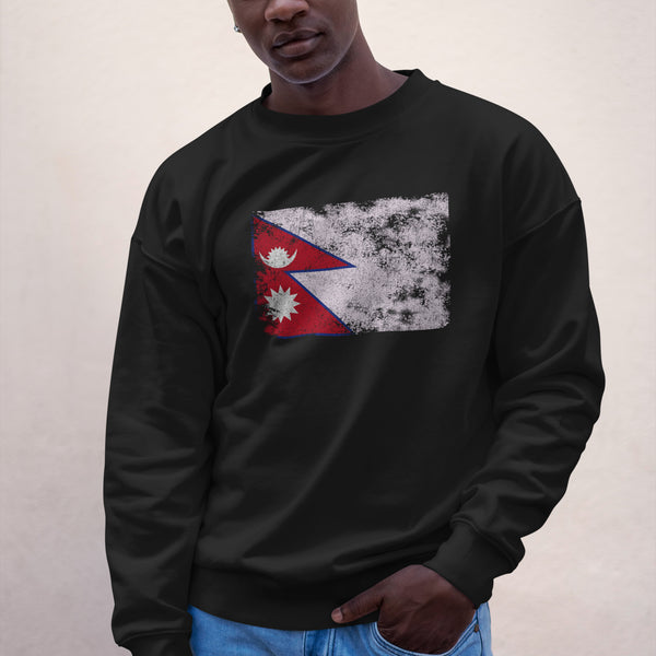 Nepal Flag Sweatshirt