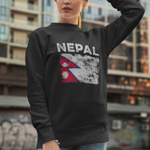 Nepal Flag Sweatshirt