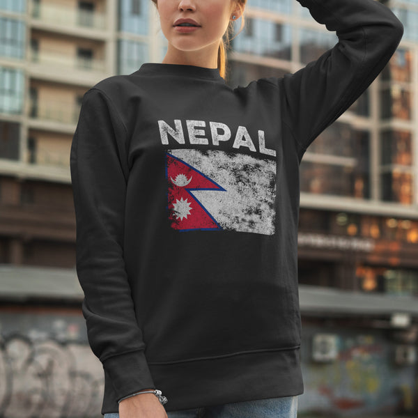 Nepal Flag Sweatshirt