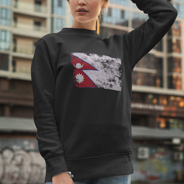Nepal Flag Sweatshirt