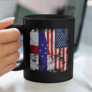 Netherlands Antilles USA Flag Mug