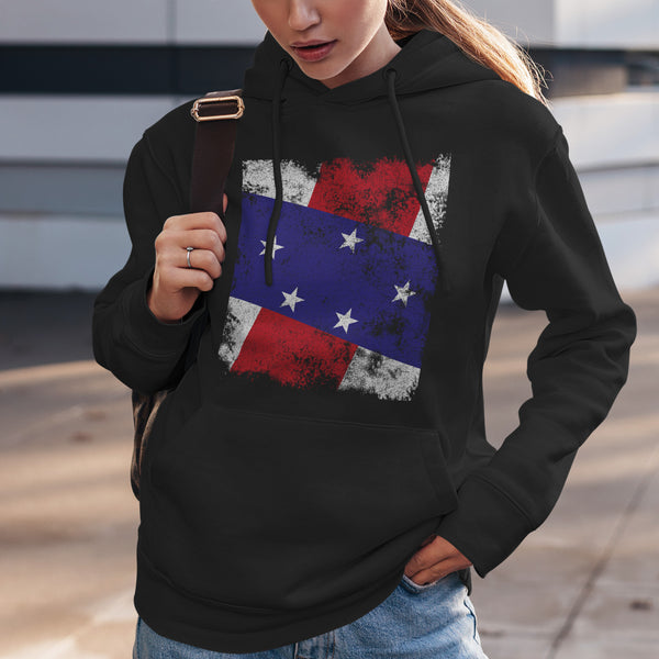 Hoodie na may Bandila ng Netherlands Antilles