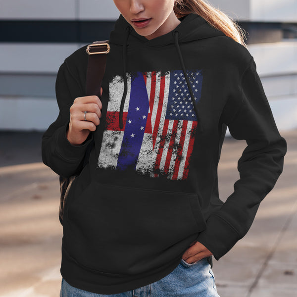 Netherlands Antilles USA Flag Hoodie