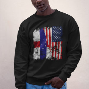 Netherlands Antilles USA Flag Sweatshirt