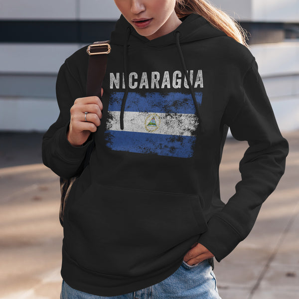 Nicaragua Flag Vintage - Nicaraguan Flag Hoodie