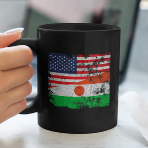 Niger USA Flag Mug