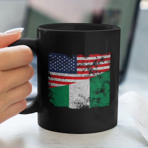 Nigeria USA Flag Mug