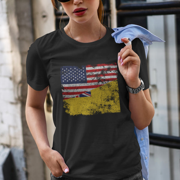 Niue USA Flag T-Shirt