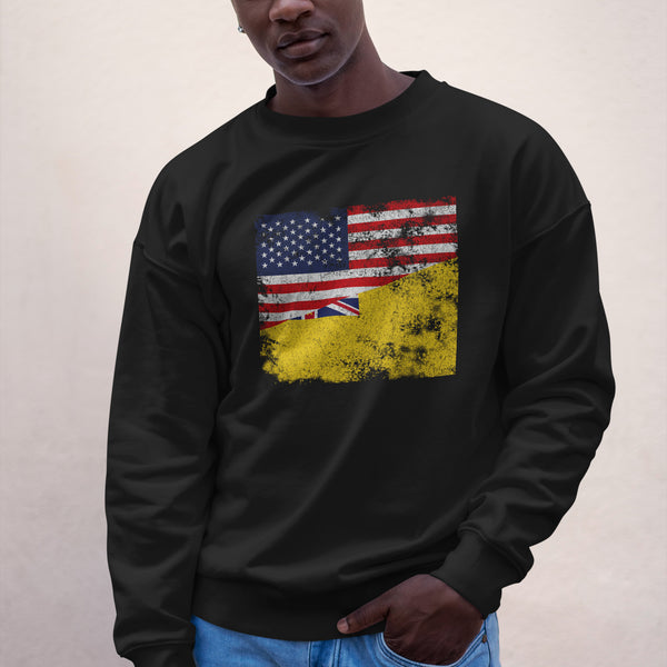 Niue USA Flag Sweatshirt